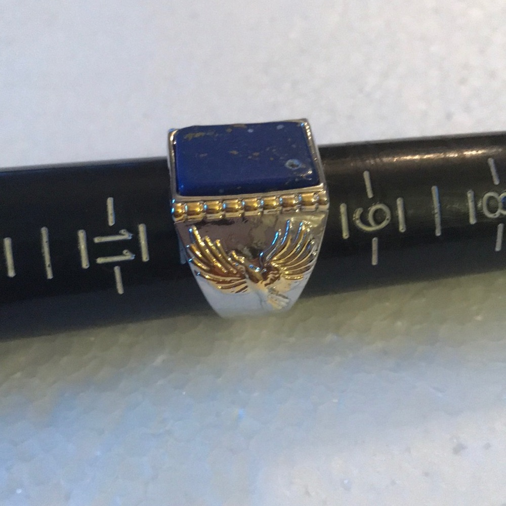 Lapis eagle ring - Picture 4 of 4